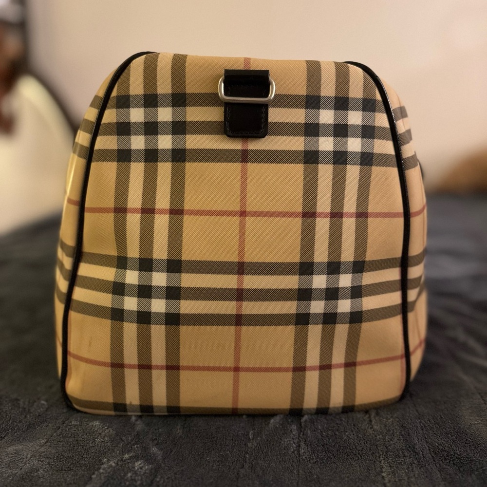 Burberry Nova Check Boston Bag OG Burberry Design Absolute Classic & Authentic - Picture 12 of 15